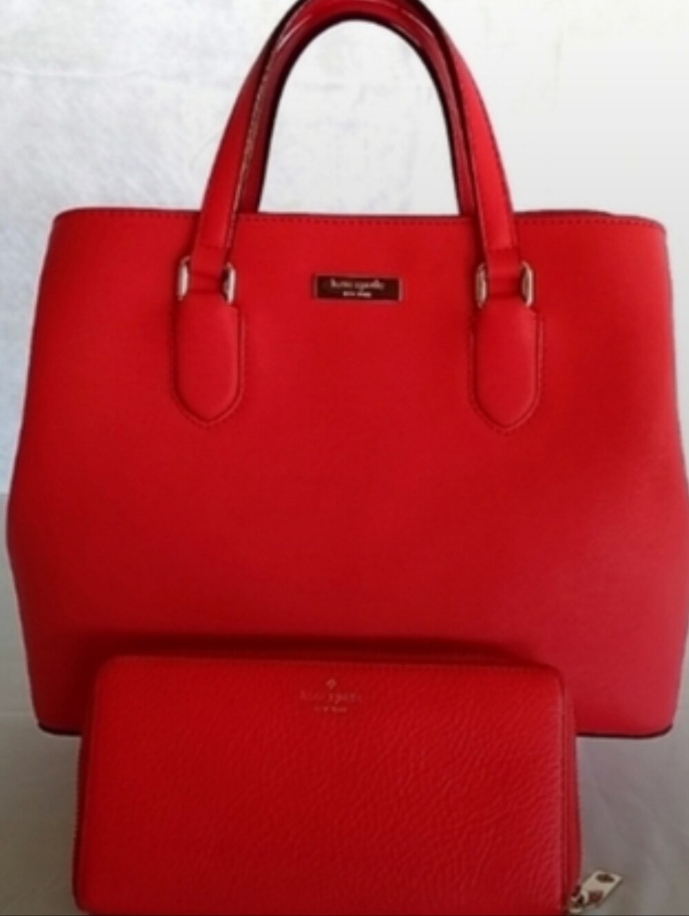 Kate Spade Red Satchel and Wallet Set